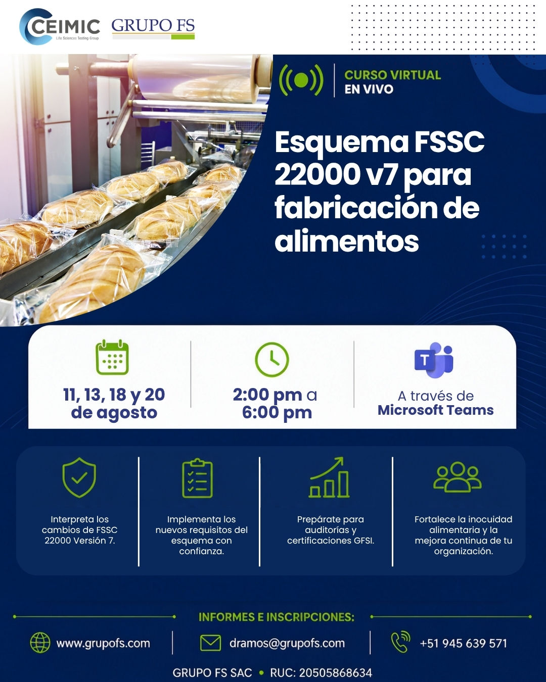 INTRODUCCIóN VERSIóN 7 PARA FABRICACIóN ESQUEMA FSSC 22000.